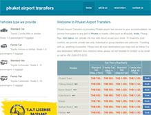 Tablet Screenshot of phuketairporttransfers.com